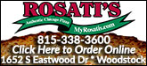 Rosati's Pizza Sponsorship Banner