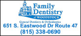 Family Dentistry of Woodstock Sponsorship Banner